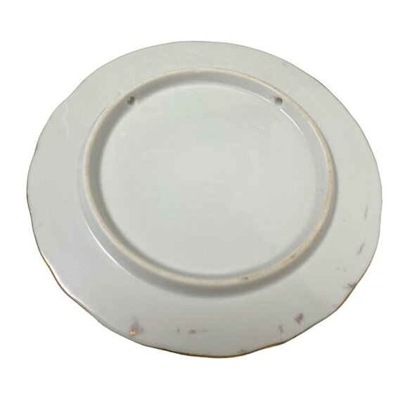 Vintage Plate Botanical Apple Hand Painted Ceramic Signed R. Anderson - Picture 6 of 9